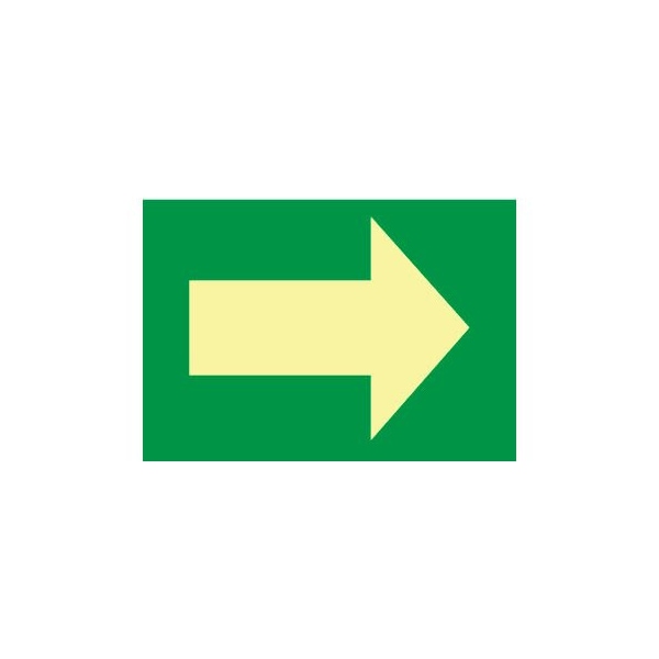 National Marker Co Glow Sign Vinyl Arrow GL321P Zoro